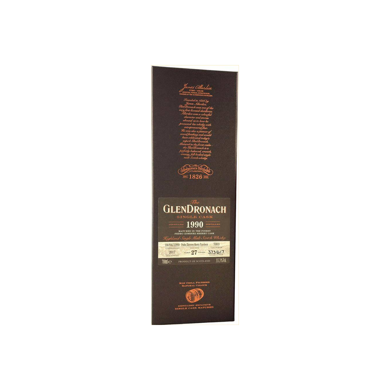 GlenDronach 1990 27 Years Single Malt Whisky 3