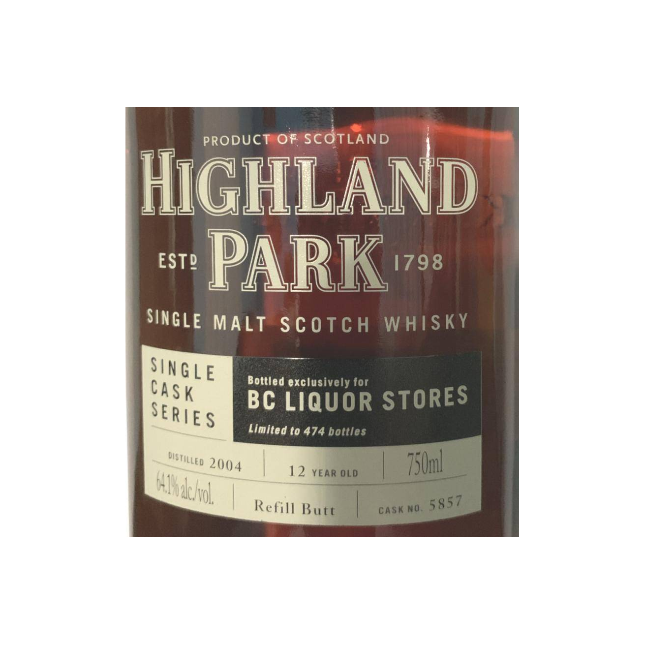 Highland Park Single Cask 2004 12 Years Single Malt Whisky 2