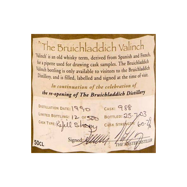 Bruichladdich 1990 13 Years Single Malt Whisky 3