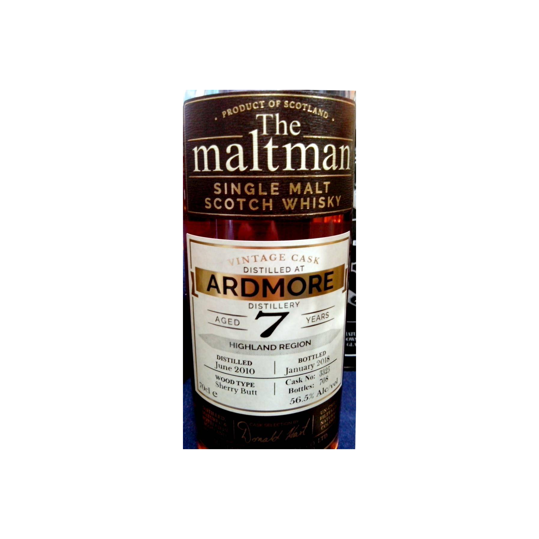 Ardmore 2010 7 Years Single Malt Whisky 2
