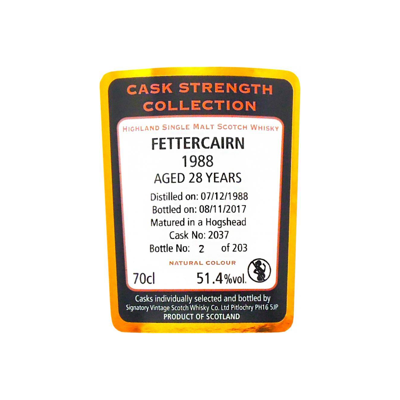 Fettercairn Cask Strength Collection 1988 28 Years Single Malt Whisky 2