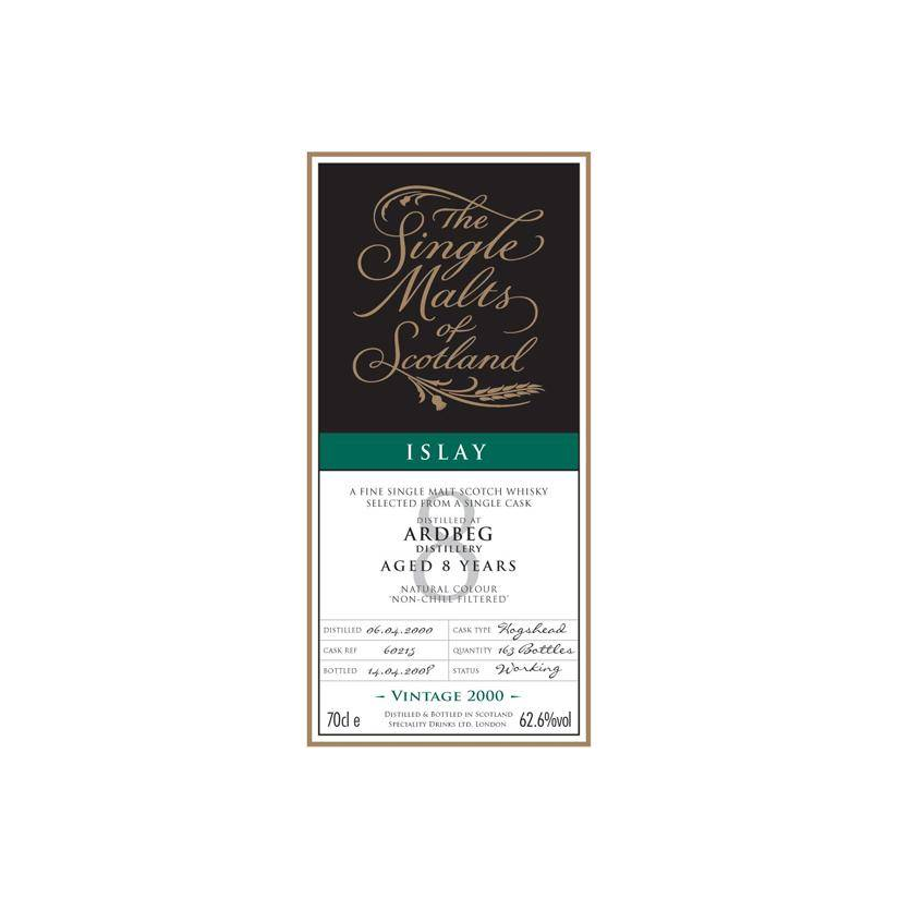 Ardbeg The Single Malts of Scotland 2000 8 Years Single Malt Whisky 3