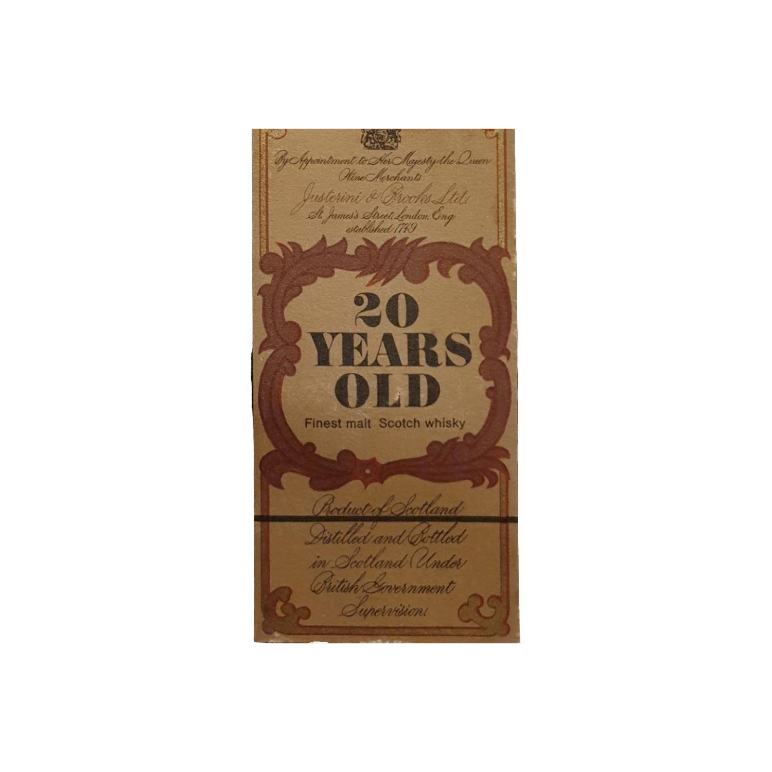 Finest Malt Scotch Whisky 20-year-old