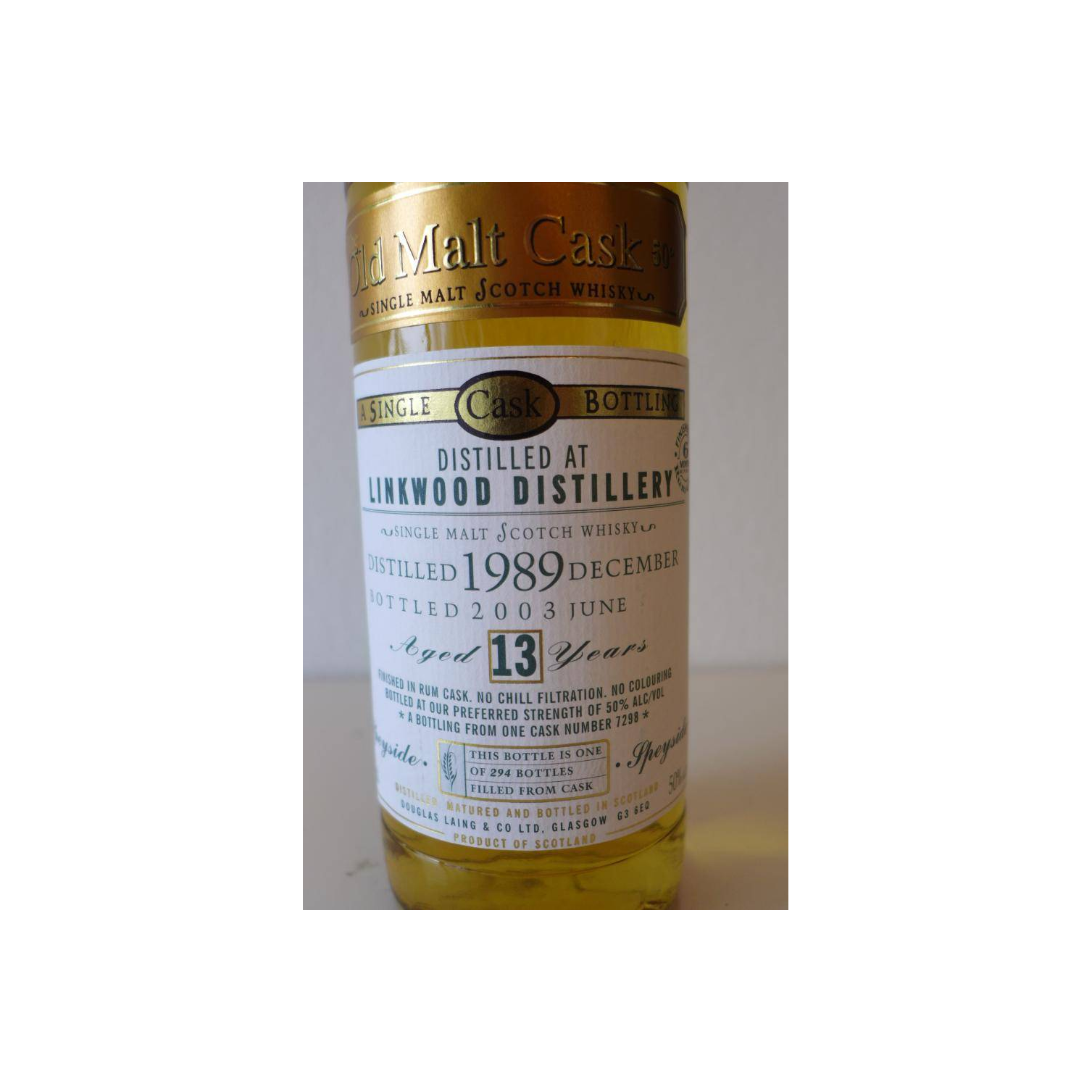 Linkwood Old Malt Cask 1989 13 Years Single Malt Whisky 3