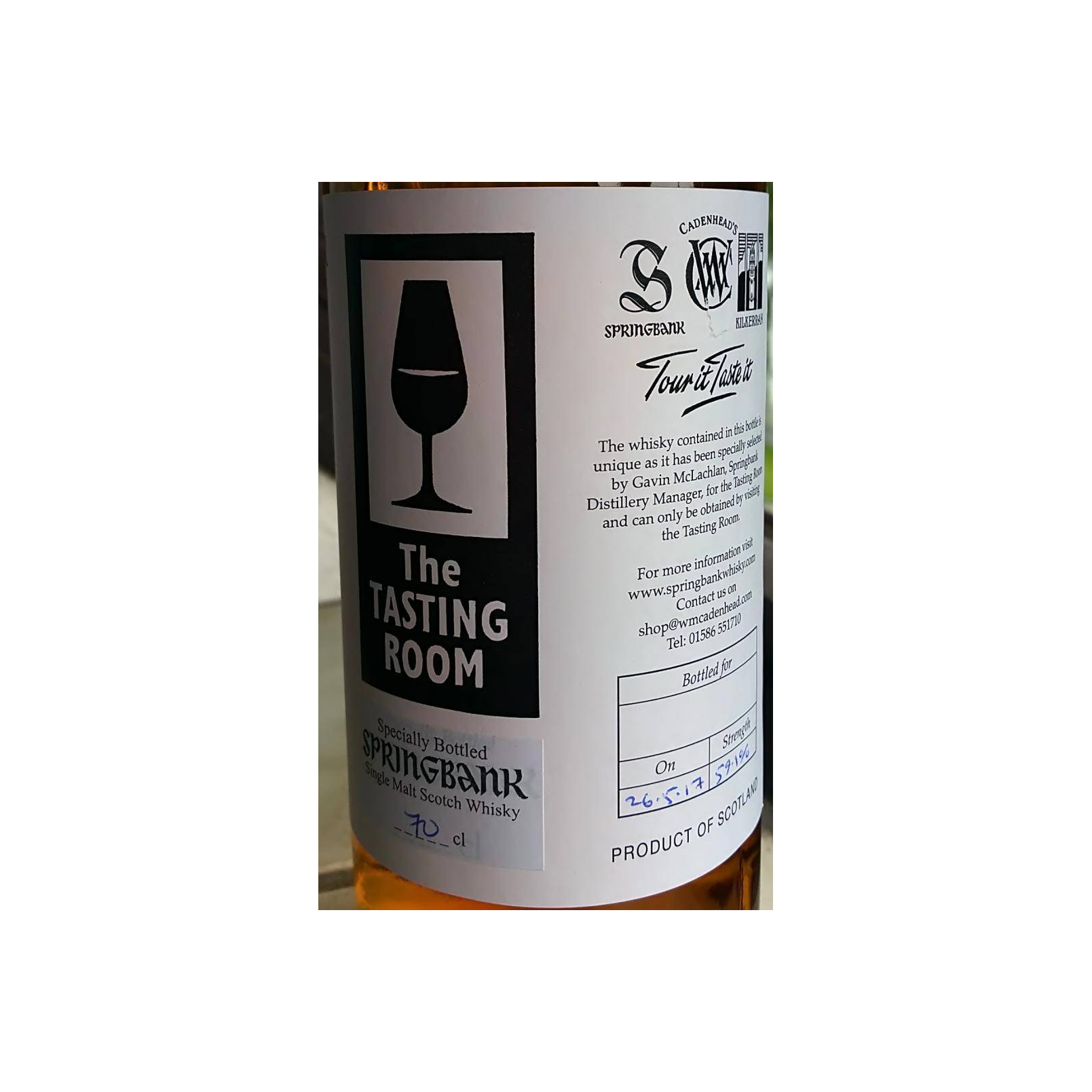 Springbank Single Malt Whisky