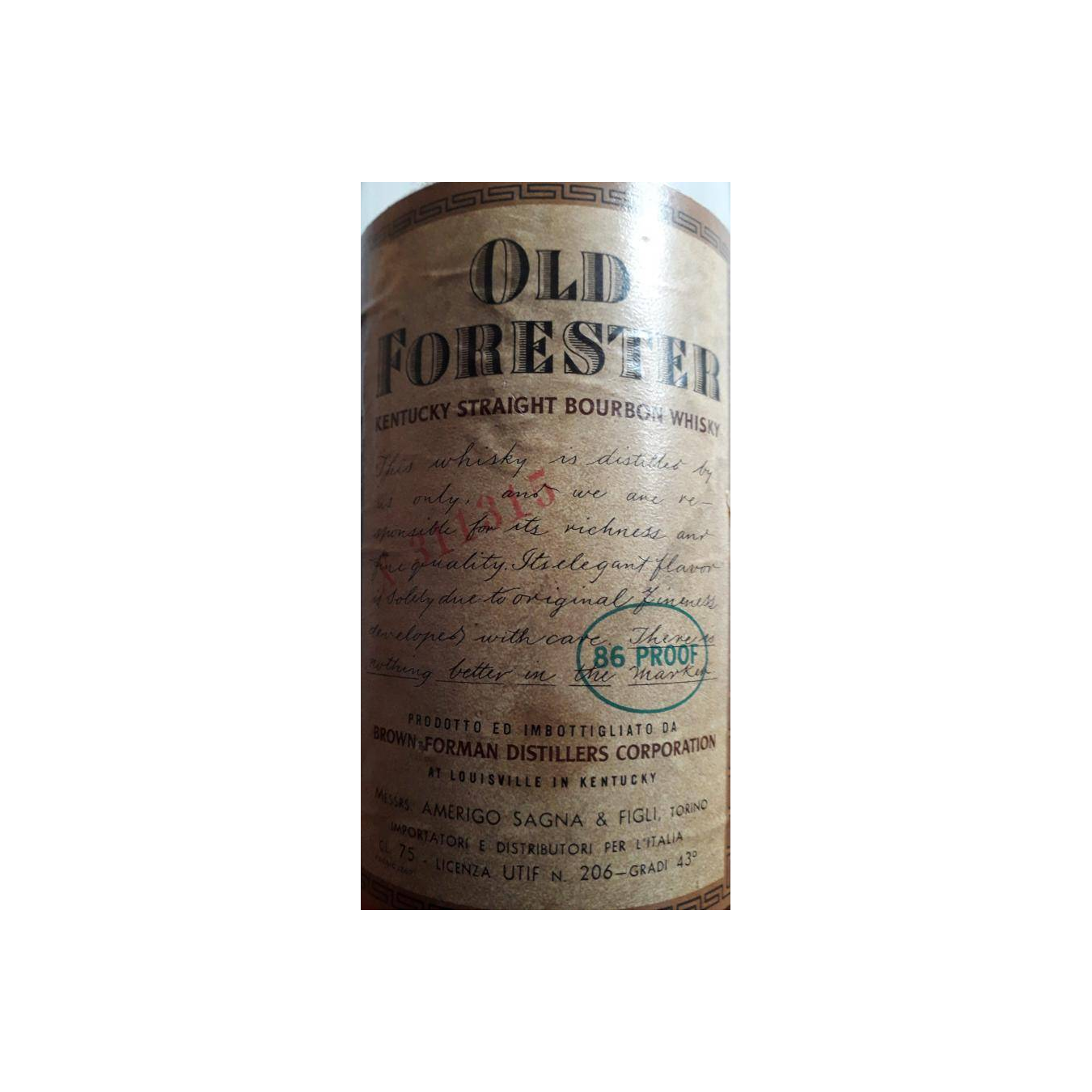 Old Forester Kentucky Straight Bourbon Whisky 2