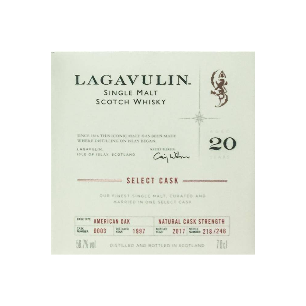 Lagavulin 1997 20 Years Single Malt Whisky 3
