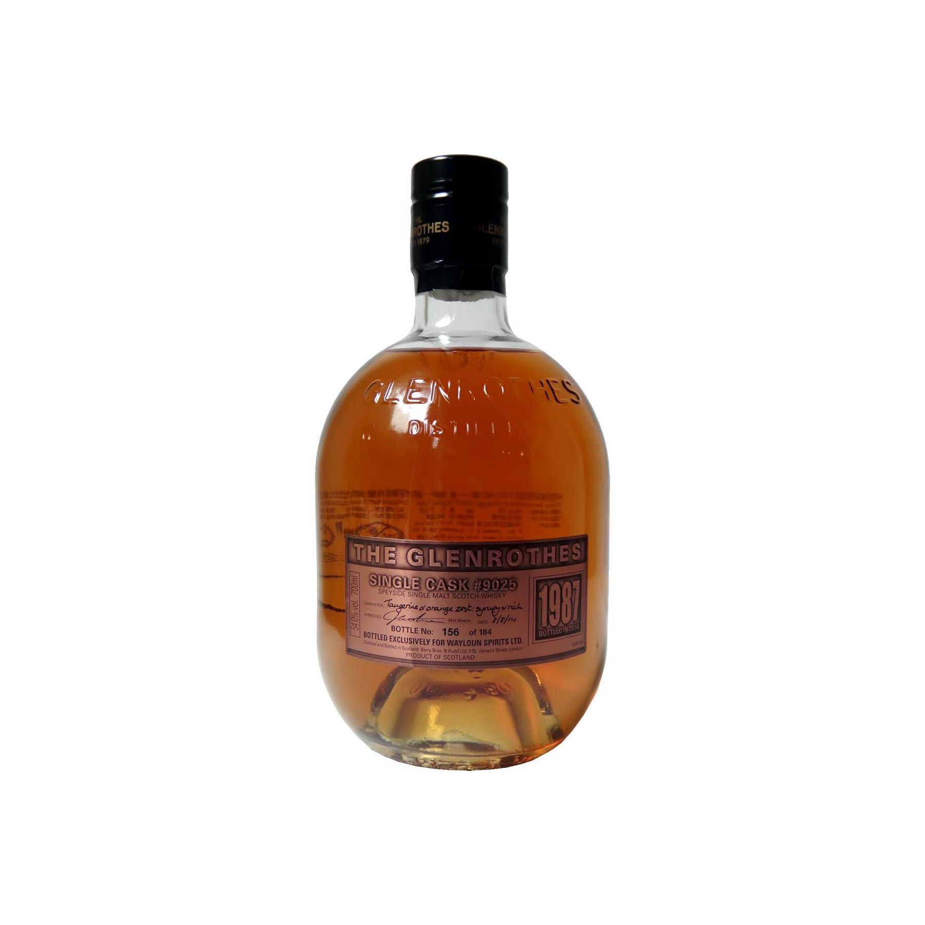 The Glenrothes Single Cask 1987 27 Years Single Malt Whisky