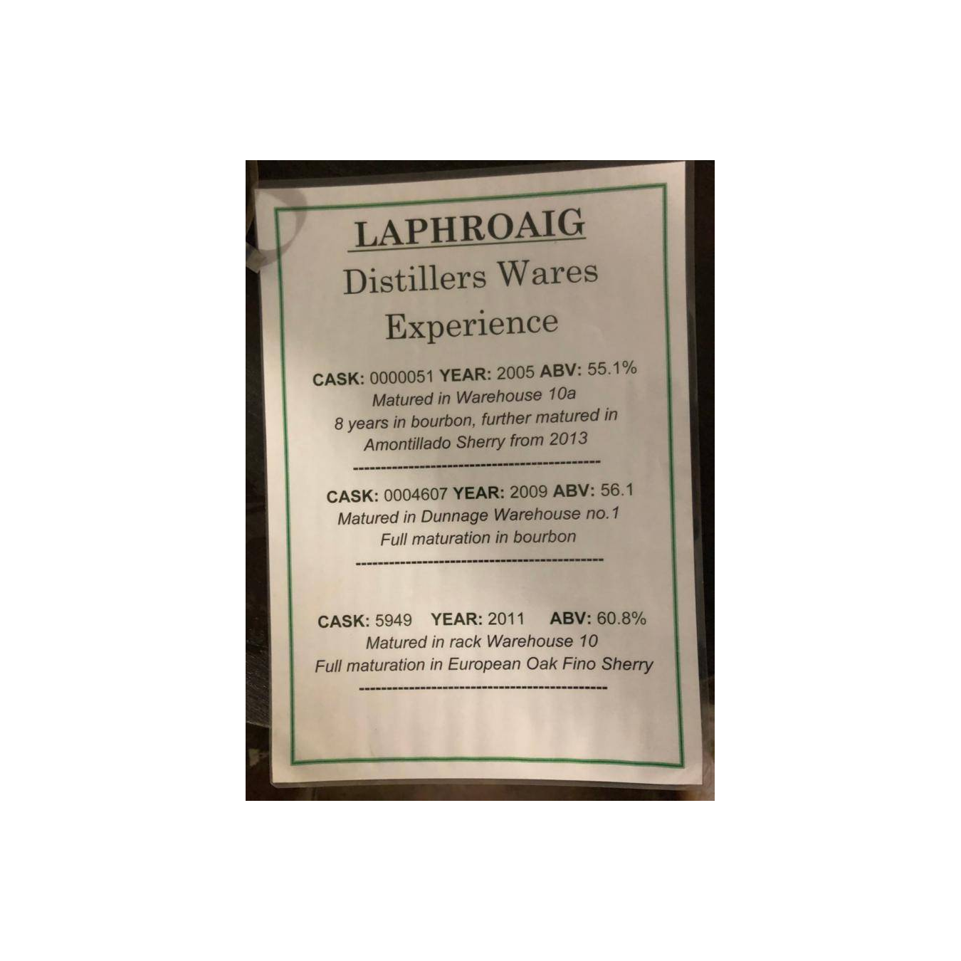 Laphroaig 2011 8 Years Single Malt Whisky