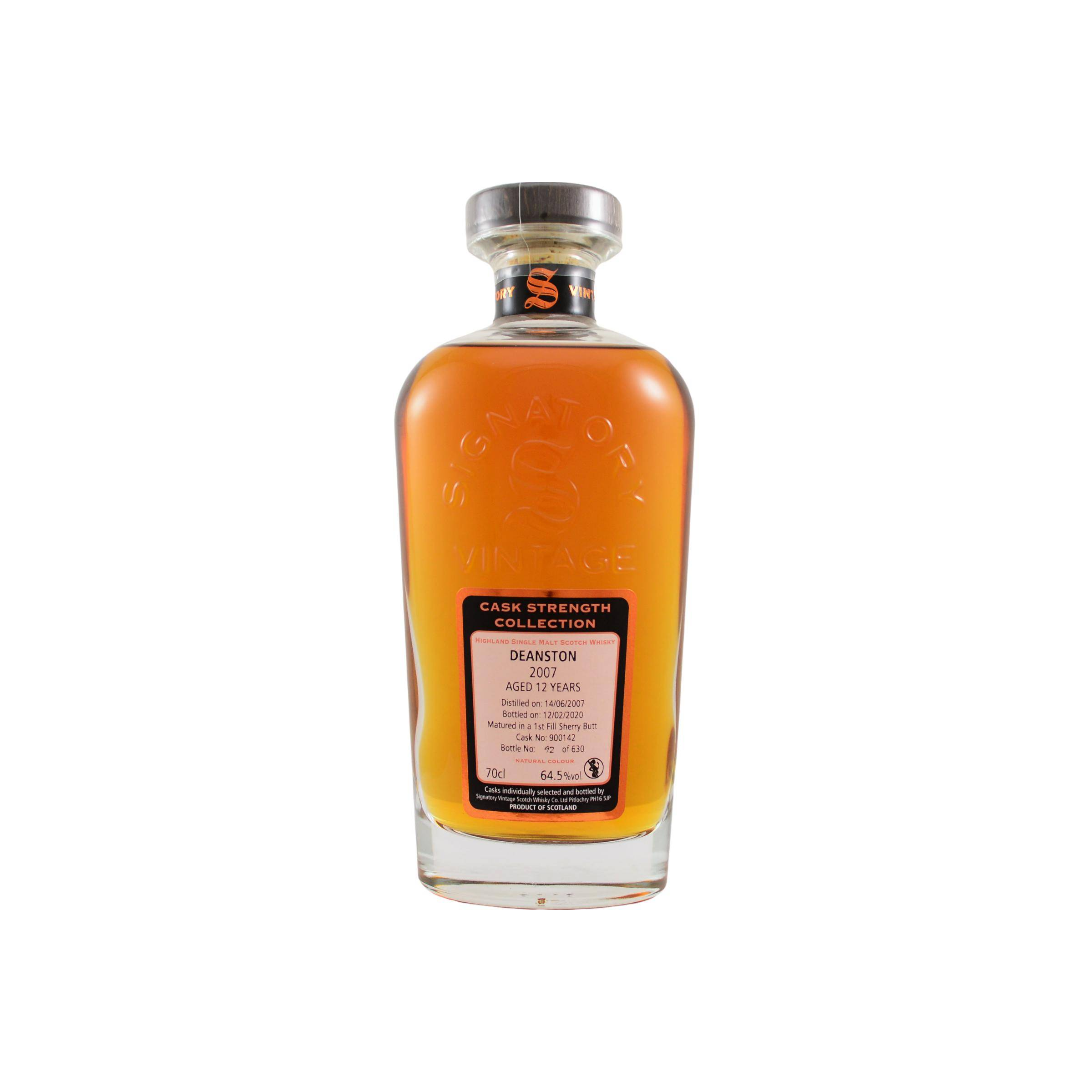 Deanston Cask Strength Collection 2007 12 Years Single Malt Whisky