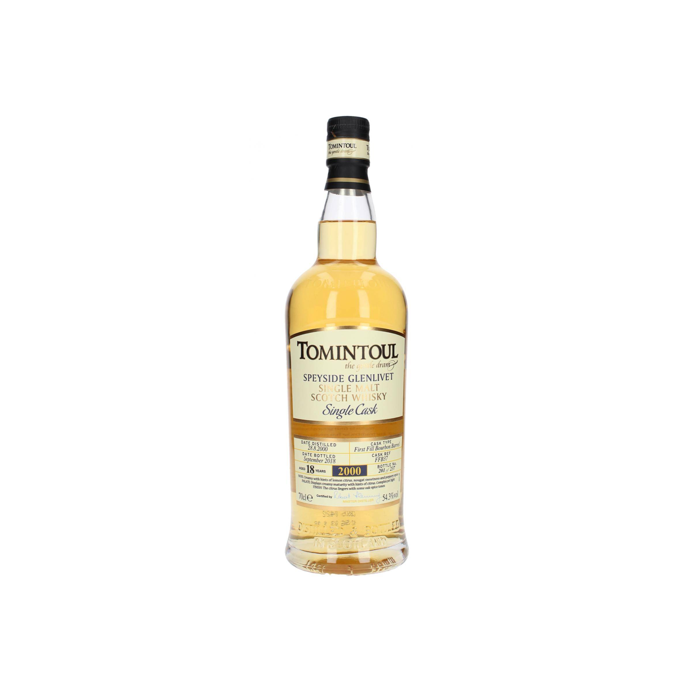 Tomintoul Single Cask 2000 18 Years Single Malt Whisky