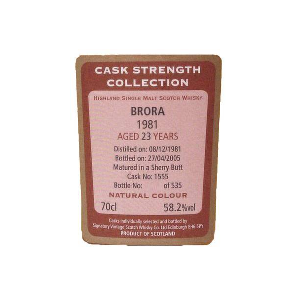 Brora Cask Strength Collection 1981 23 Years Single Malt Whisky 2