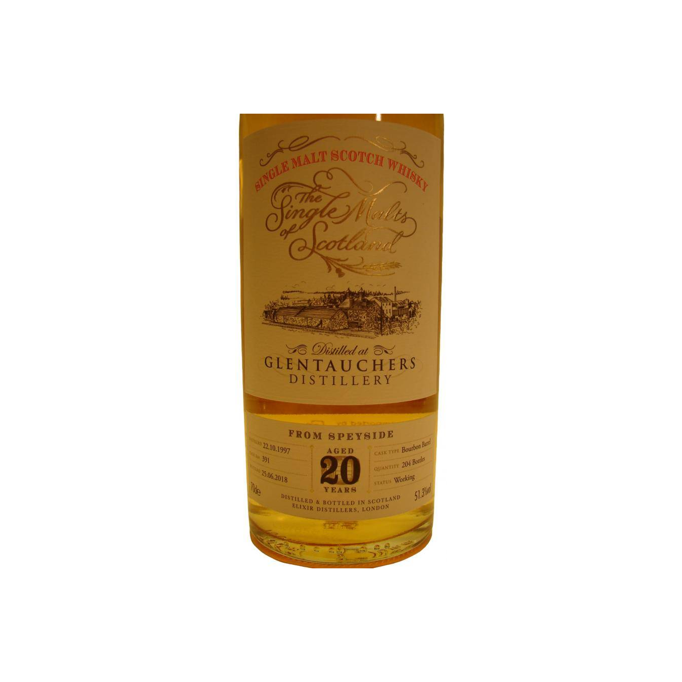 Glentauchers The Single Malts of Scotland 1997 20 Years Single Malt Whisky 2