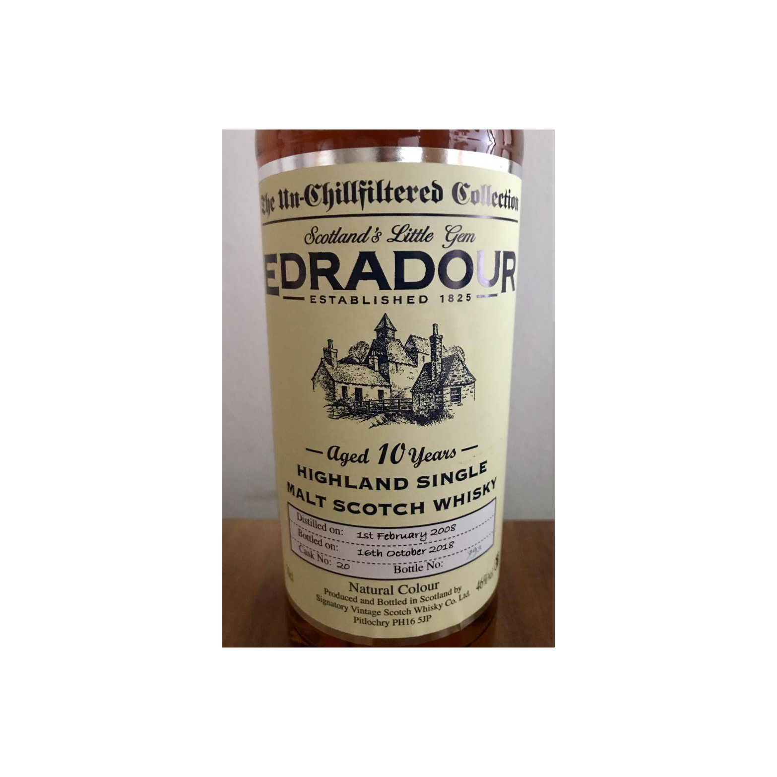 Edradour The Un-Chillfiltered Collection 2008 10 Years Single Malt Whisky 2