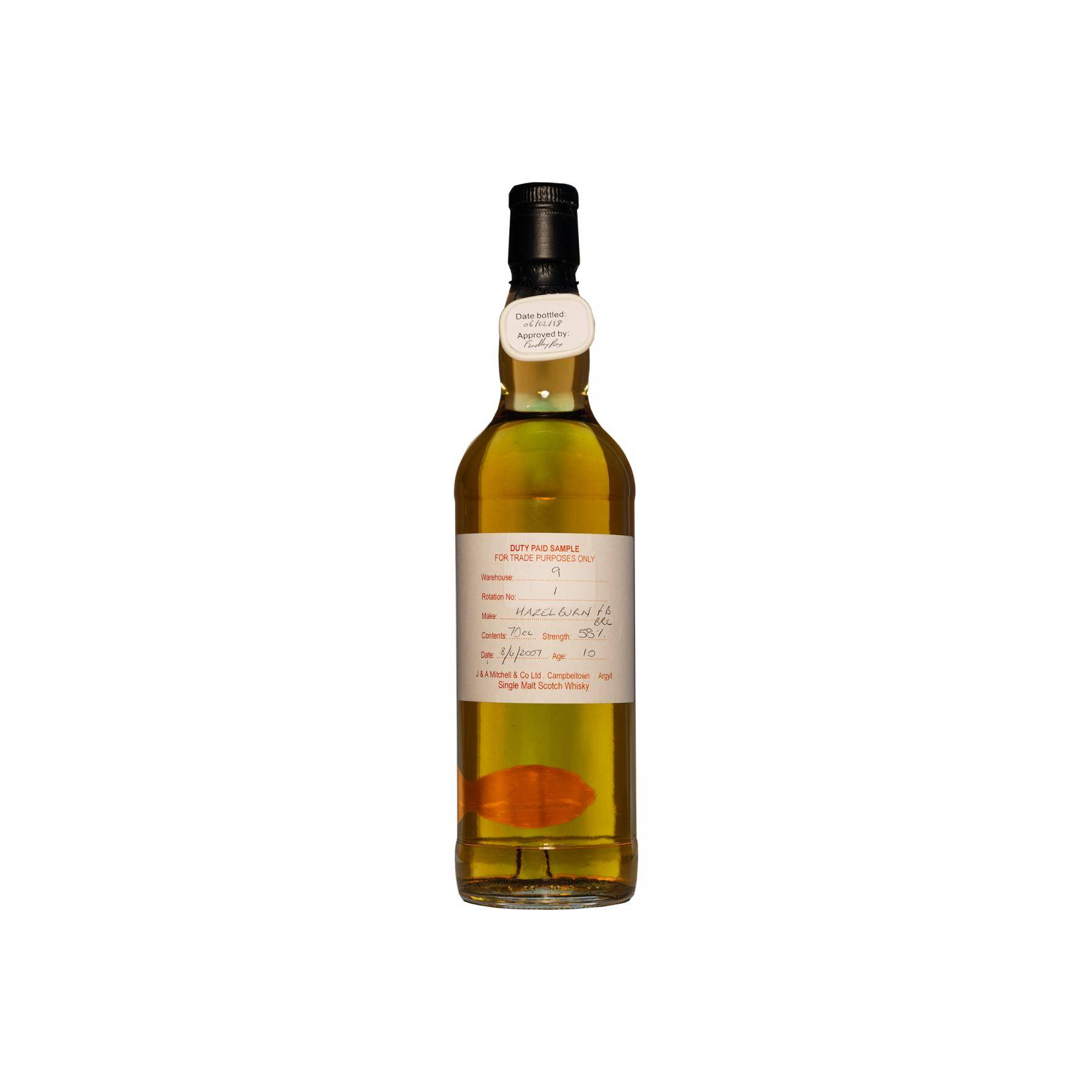 Hazelburn Duty Paid Sample - For Trade Purposes Only 2007 10 Years Single Malt Whisky