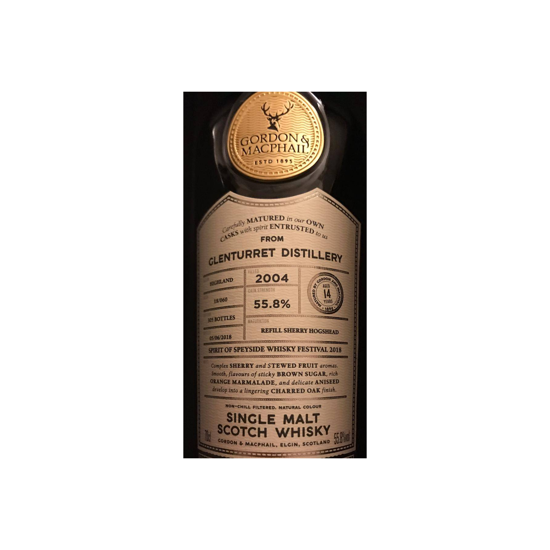 The Glenturret Connoisseurs Choice - Cask Strength 2004 14 Years Single Malt Whisky 2