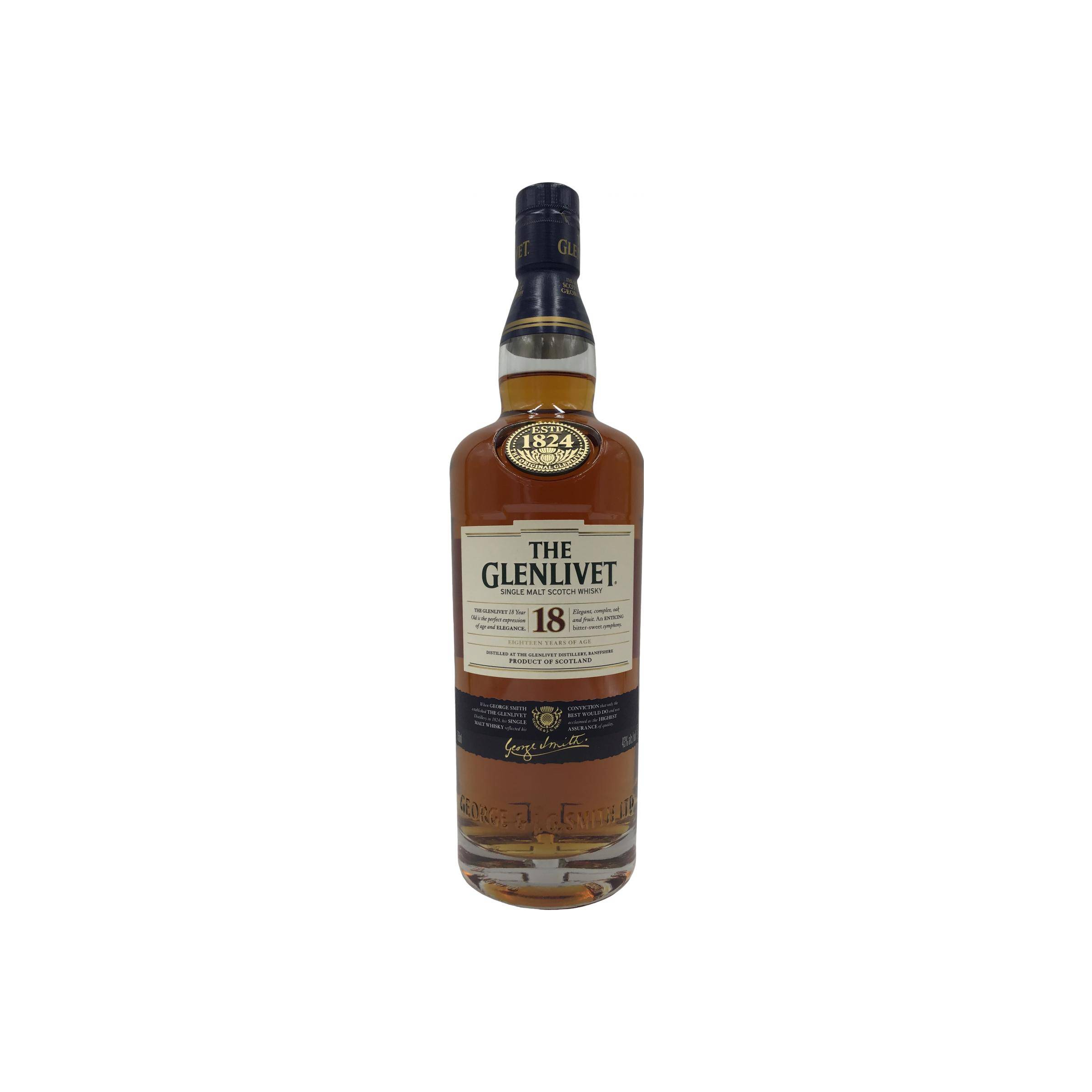 The Glenlivet 18 Years Single Malt Whisky