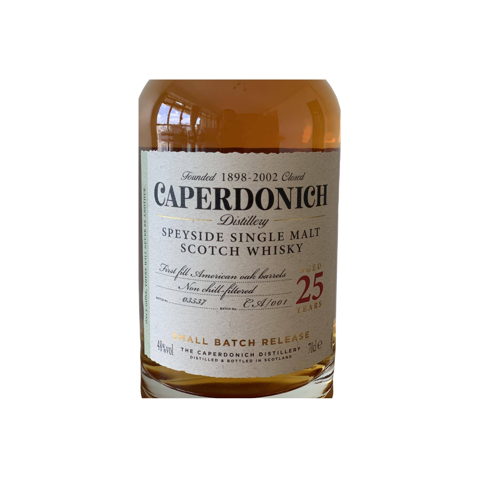 Caperdonich 25 Years Single Malt Whisky 3