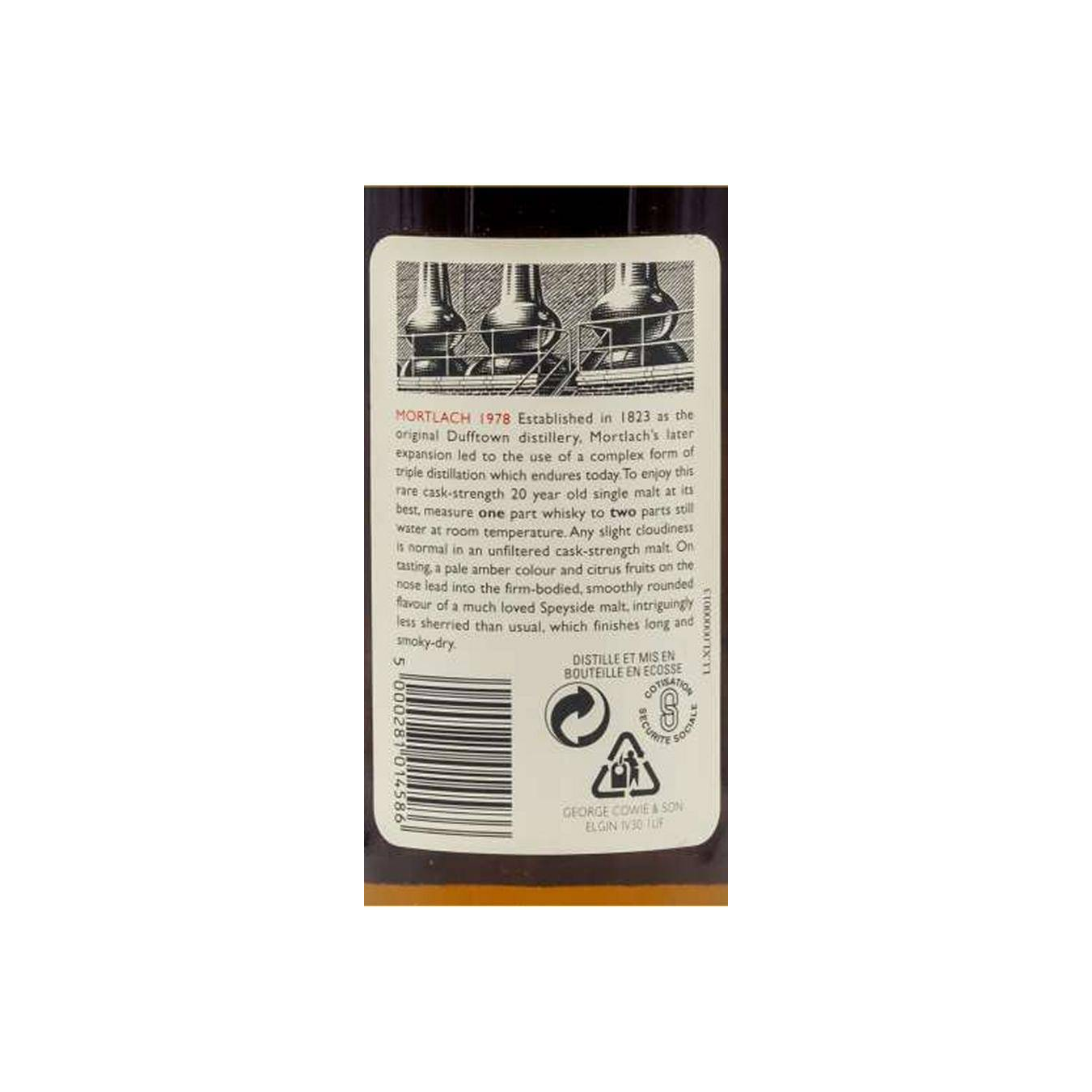 Mortlach 1978 20 Years Single Malt Whisky 2