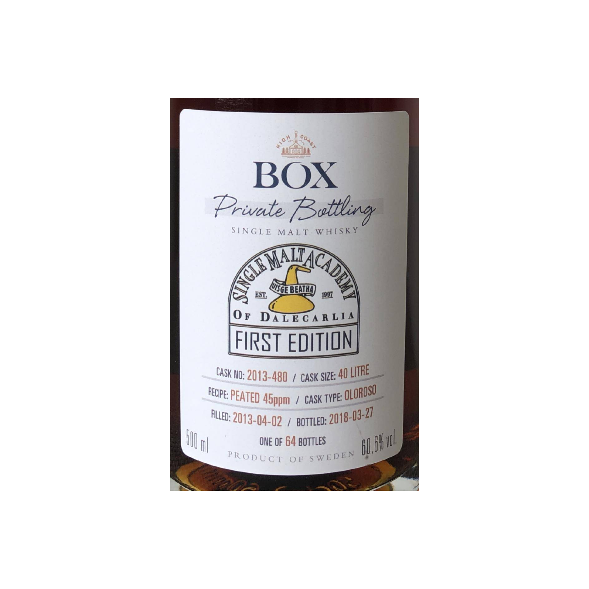 Compass Box Private Bottling 2013 4 Years Single Malt Whisky 2