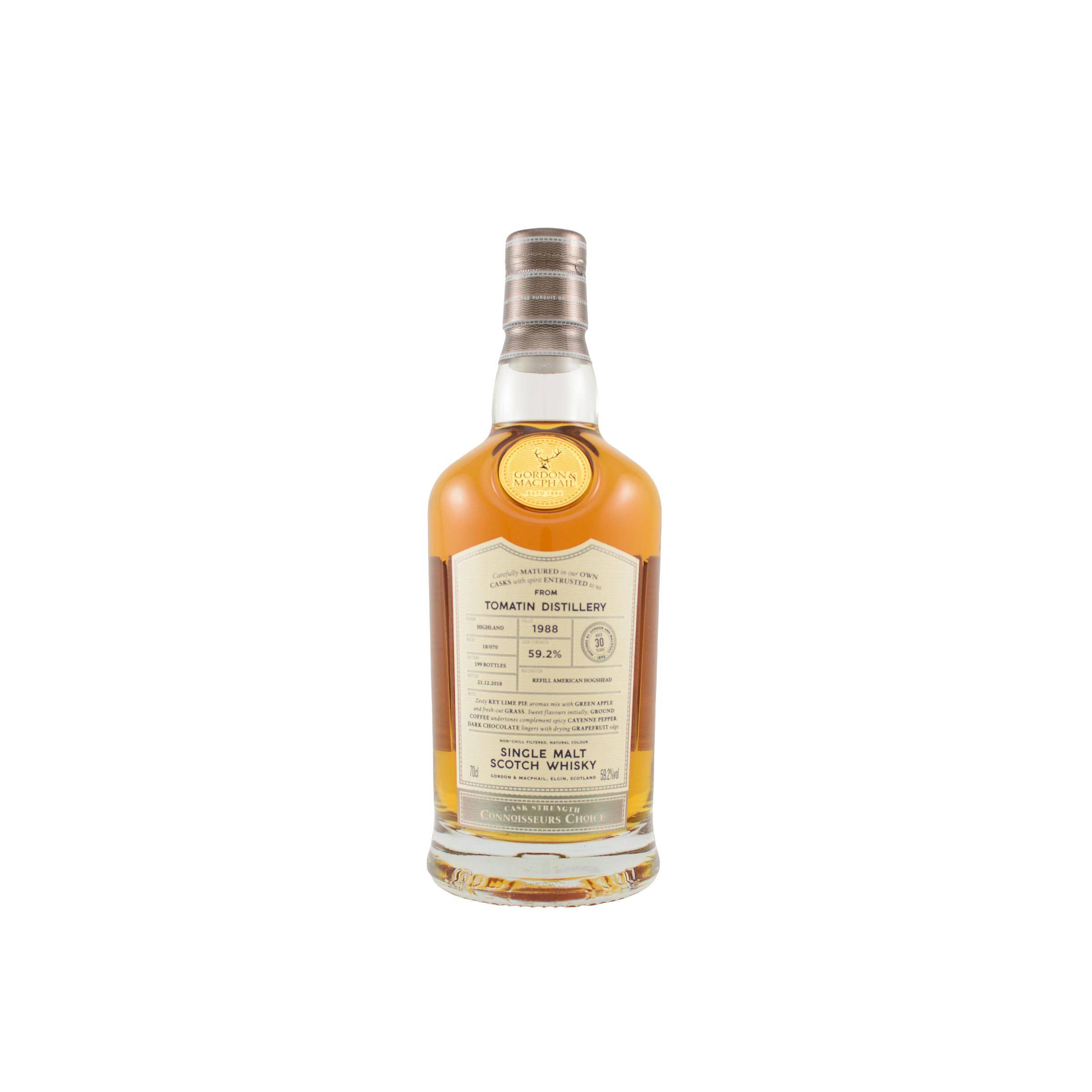 Tomatin Connoisseurs Choice - Cask Strength 1988 30 Years Single Malt Whisky