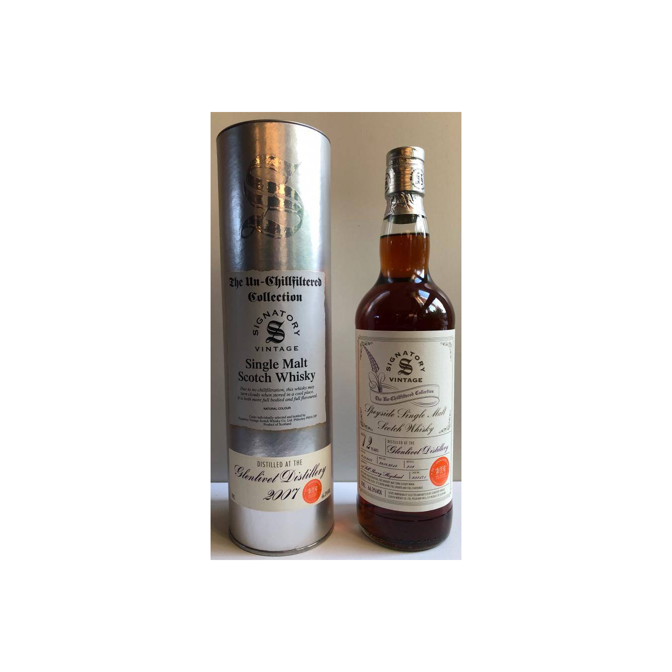 The Glenlivet The Un-Chillfiltered Collection 2007 12 Years Single Malt Whisky 2