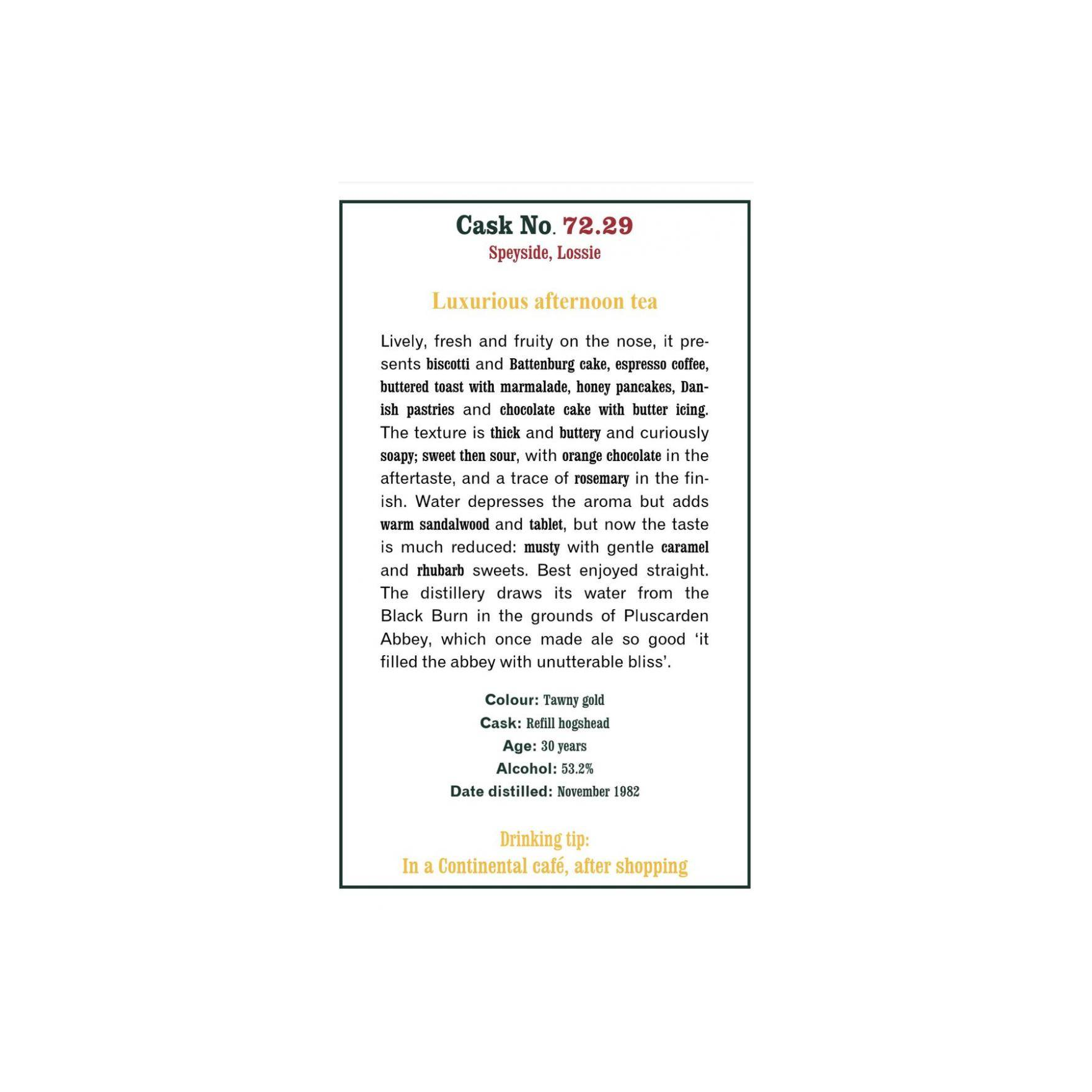 The Scotch Malt Whisky Society 1982 30 Years Single Malt Whisky