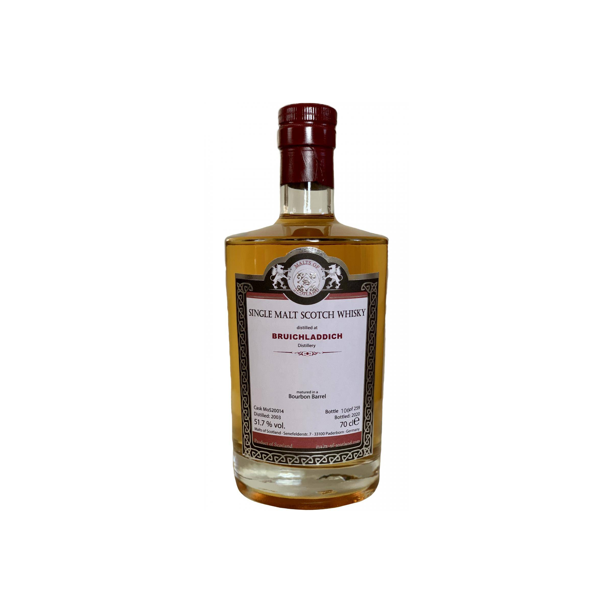 Bruichladdich 2003 17 Years Single Malt Whisky