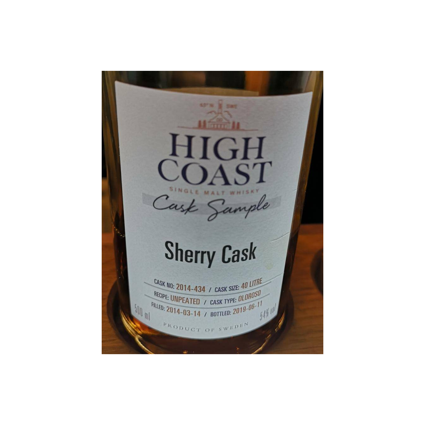 High Coast 2014 5 Years Single Malt Whisky