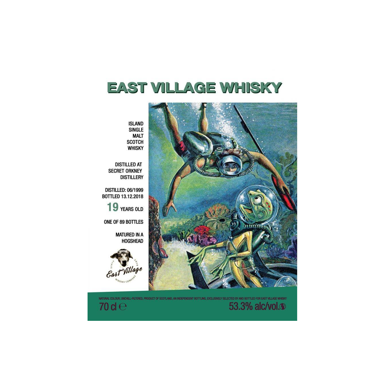East Village Whisky Company 1999 19 Years Single Malt Whisky 2