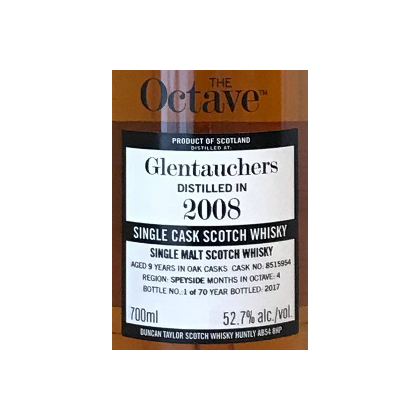 Glentauchers The Octave 2008 9 Years Single Malt Whisky 2