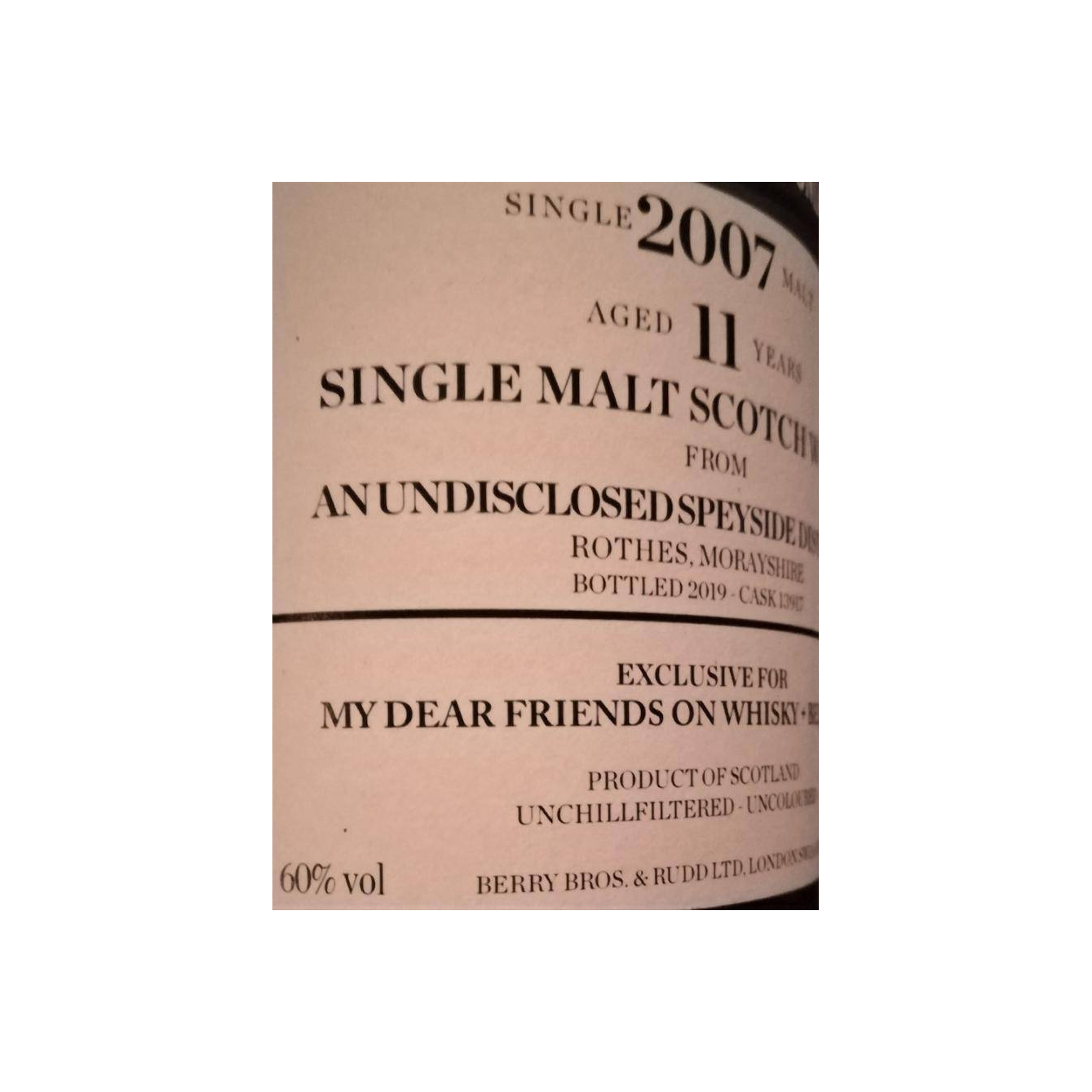Berry Bros. & Rudd 2007 11 Years Single Malt Whisky 3
