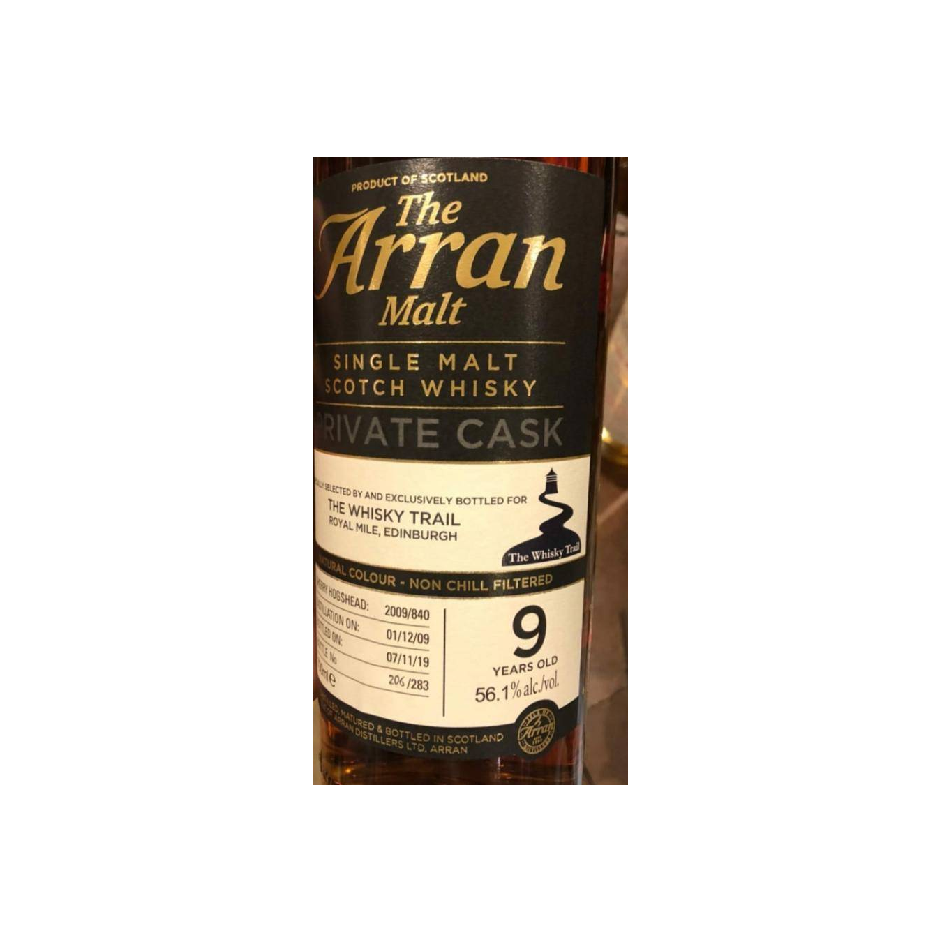 Arran Private Cask 2009 9 Years Single Malt Whisky 2