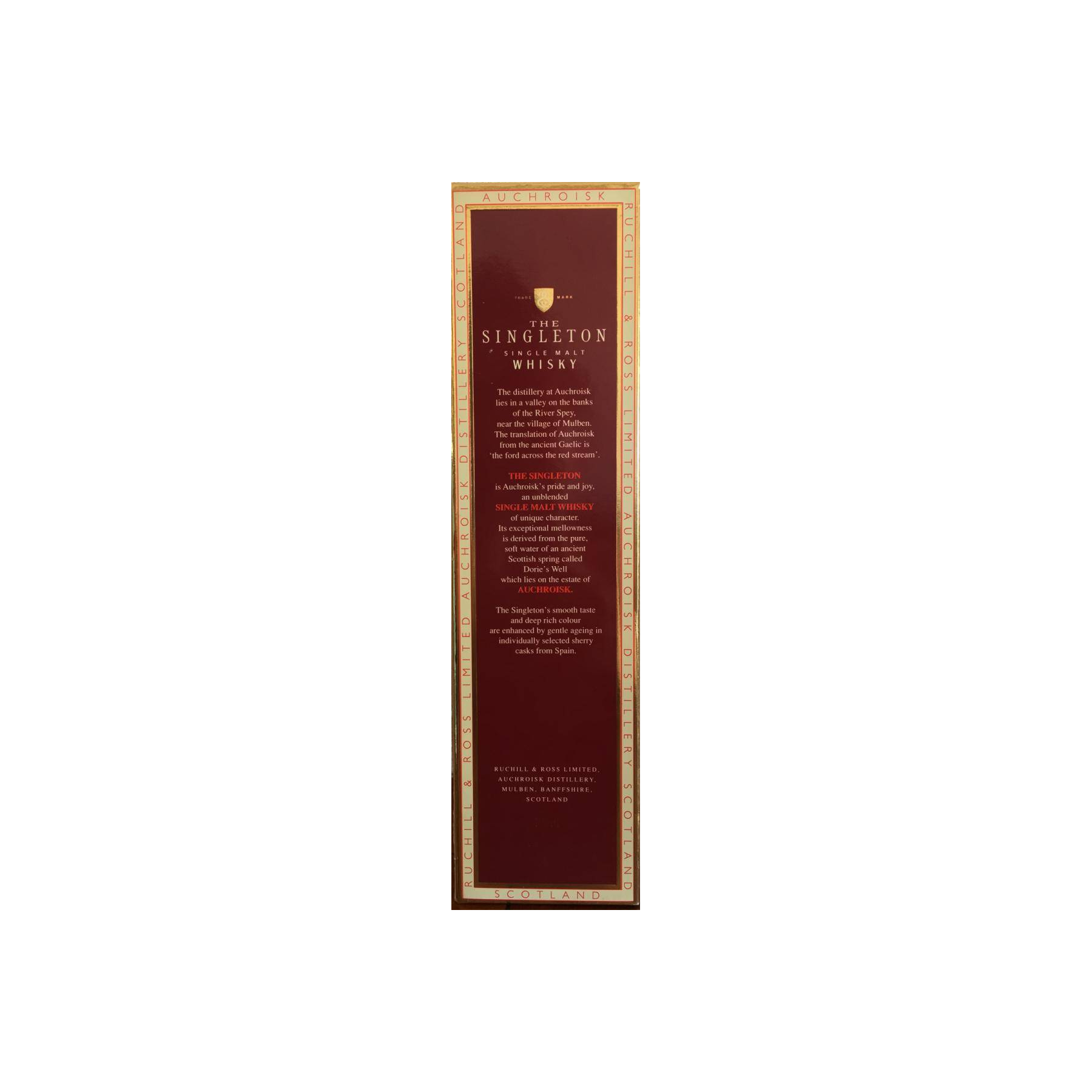 Auchroisk 1978 Single Malt Whisky 3