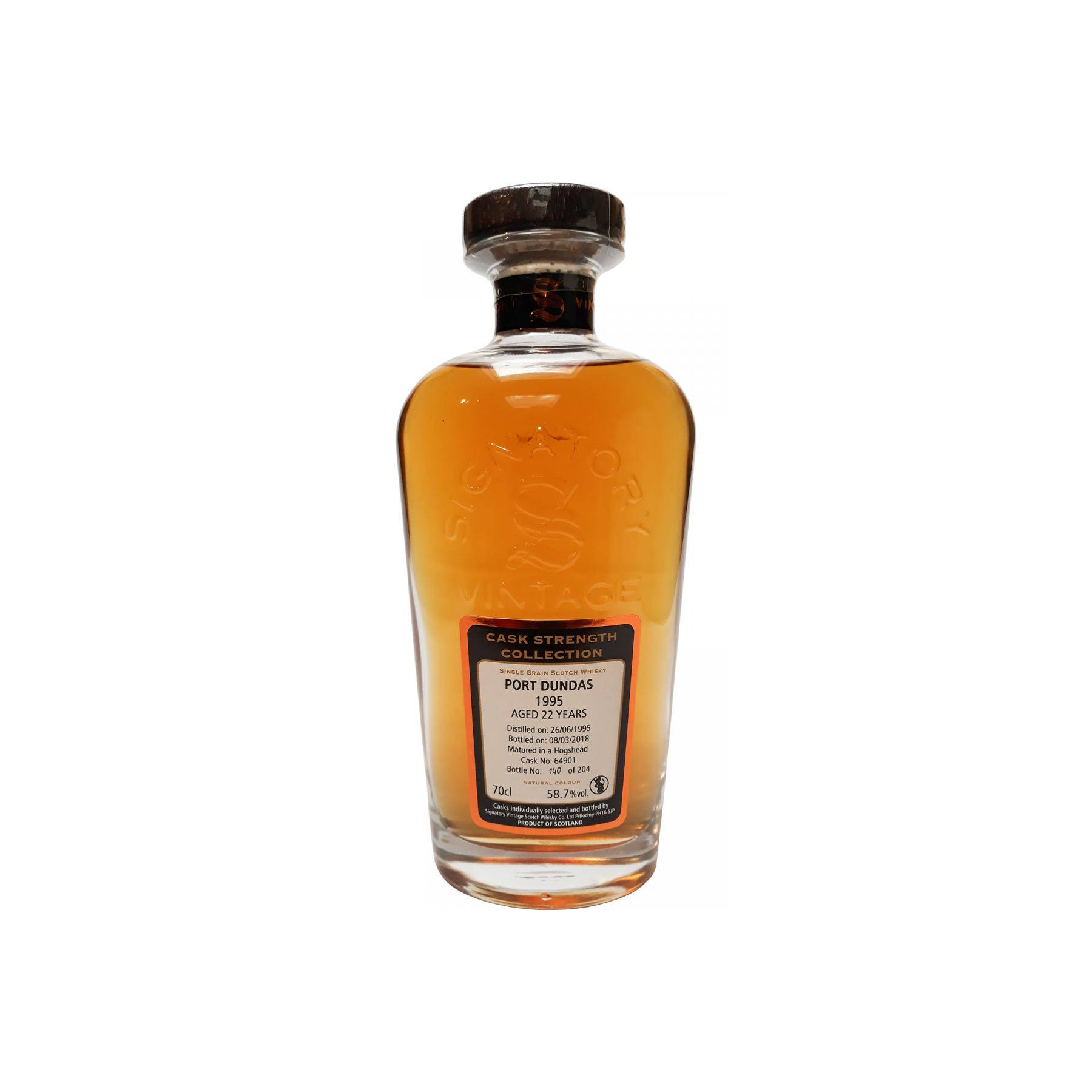 Port Dundas Cask Strength Collection 1995 22 Years Single Grain Whisky