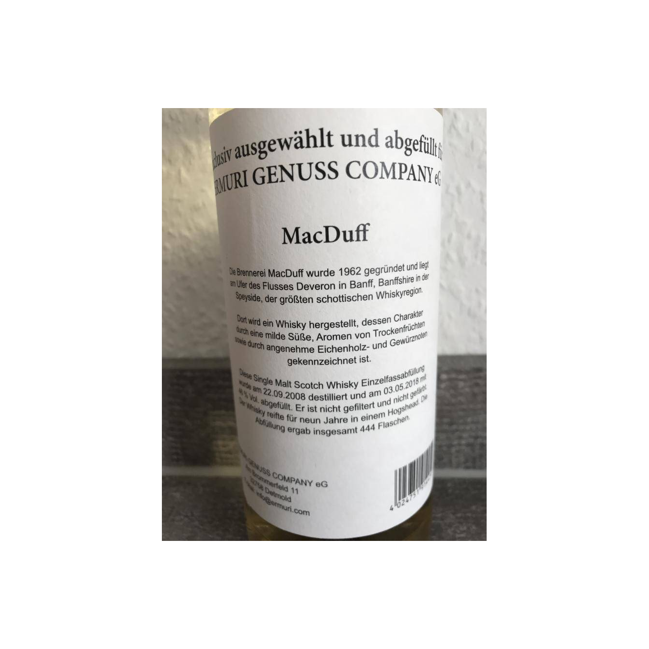 Macduff 2008 9 Years Single Malt Whisky 2