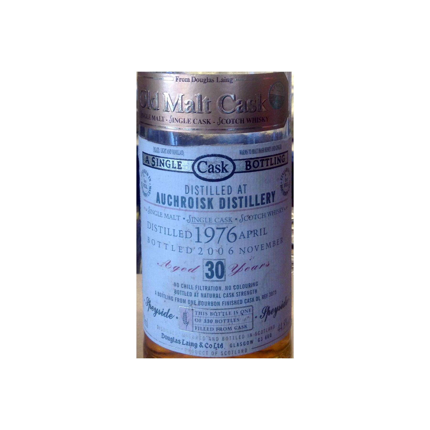 Auchroisk Old Malt Cask 1976 30 Years Single Malt Whisky