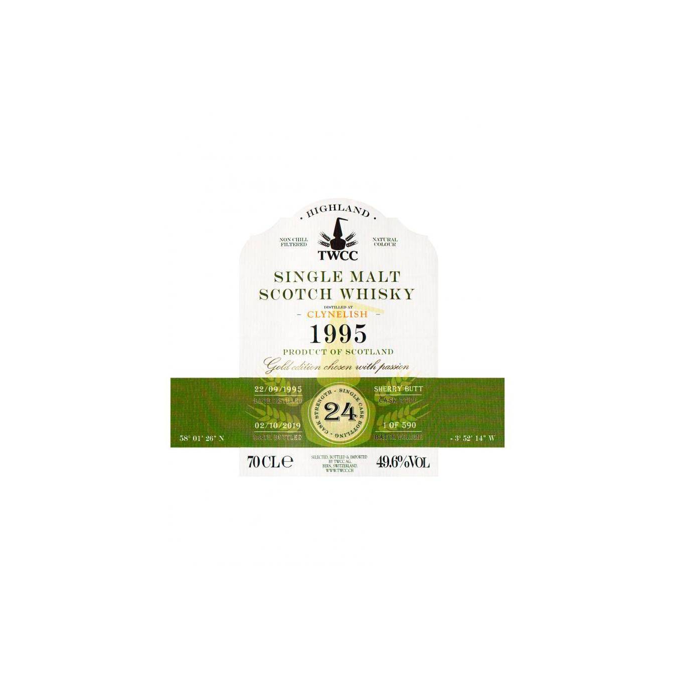 Clynelish 1995 24 Years Single Malt Whisky 3