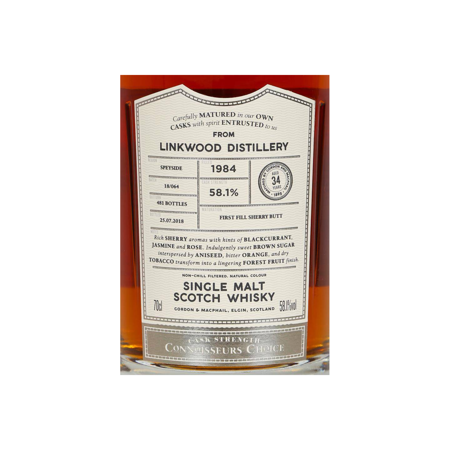 Linkwood Connoisseurs Choice - Cask Strength 1984 34 Years Single Malt Whisky 2