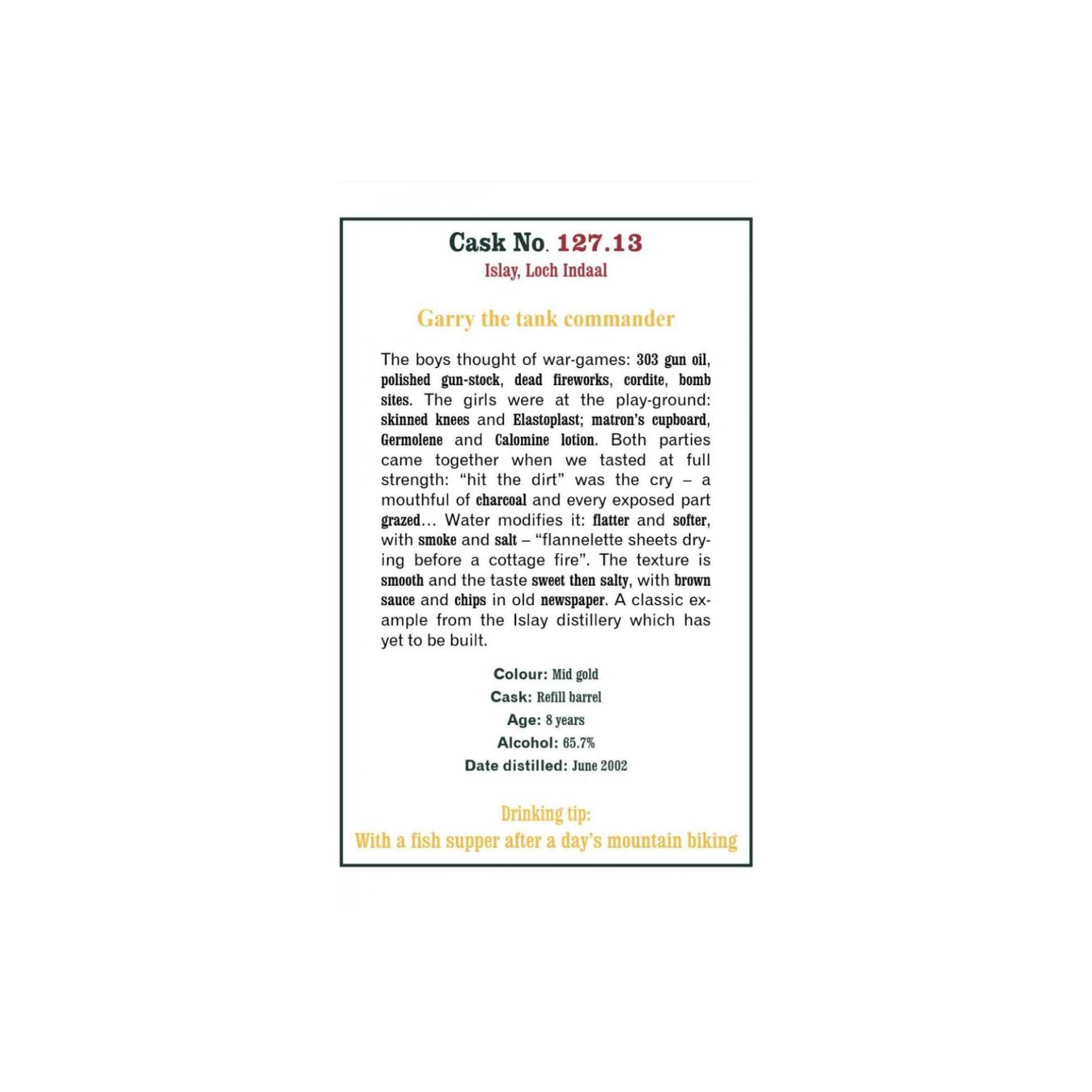 The Scotch Malt Whisky Society 2002 8 Years Single Malt Whisky