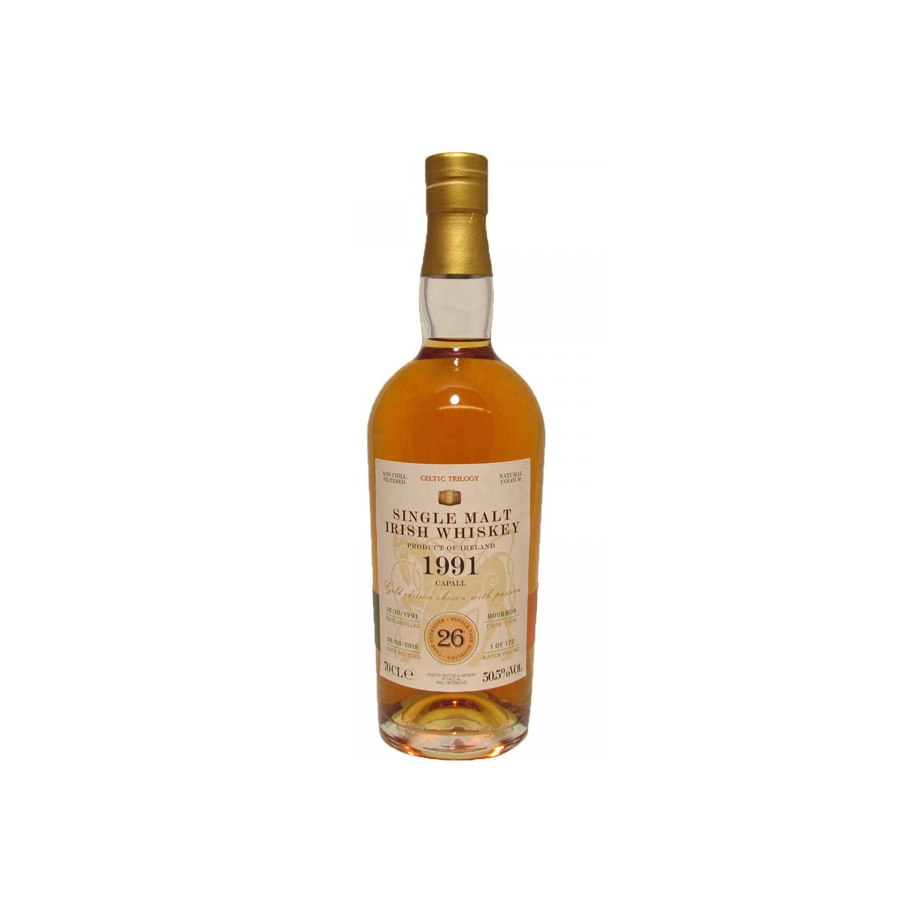 Single Malt Irish Whiskey 1991 - Capall TWCC