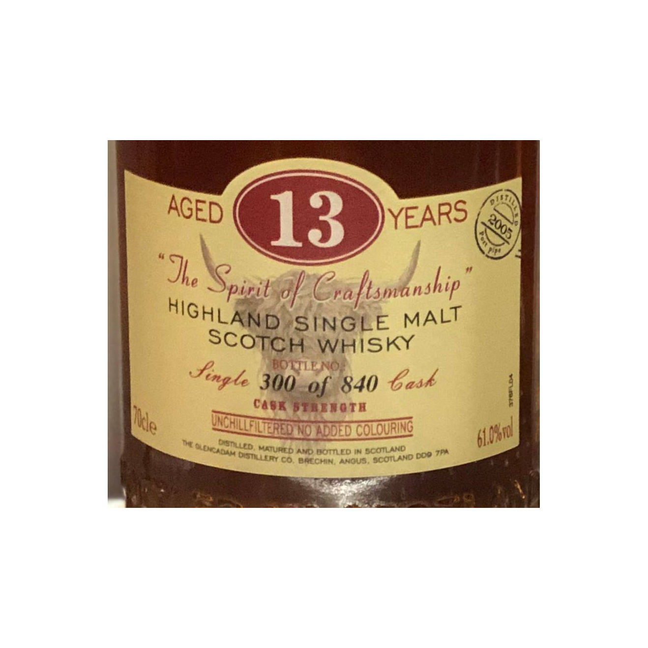 Glencadam 2005 13 Years Single Malt Whisky