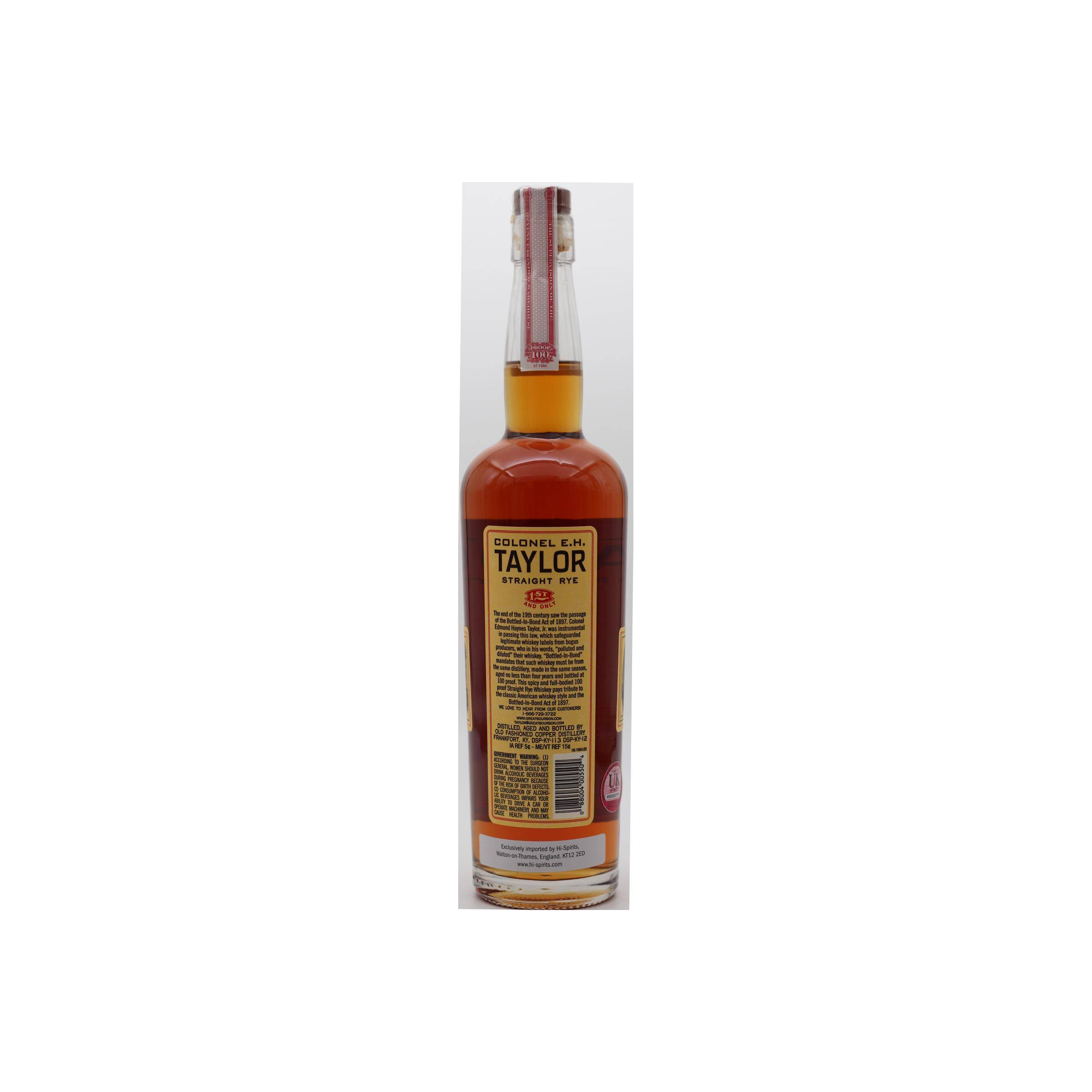 Colonel E.H. Taylor Straight Rye 2