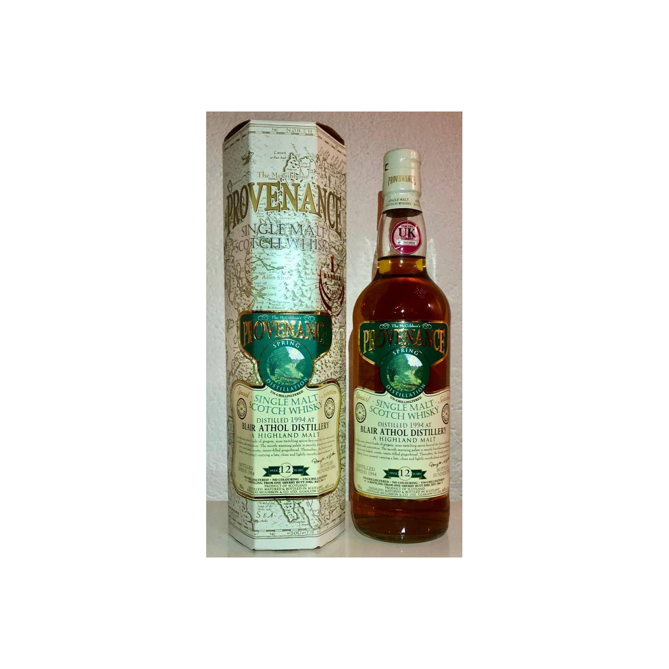 Blair Athol McGibbon's Provenance 1994 12 Years Single Malt Whisky 3
