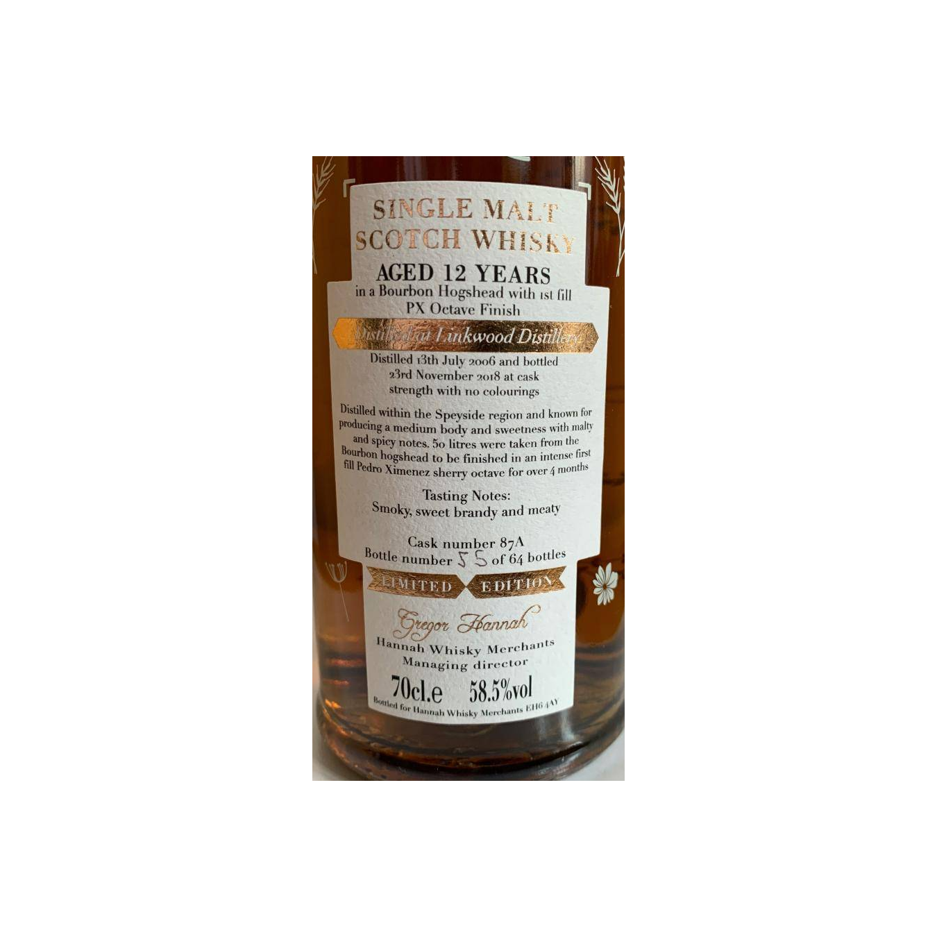 Linkwood 2006 12 Years Single Malt Whisky