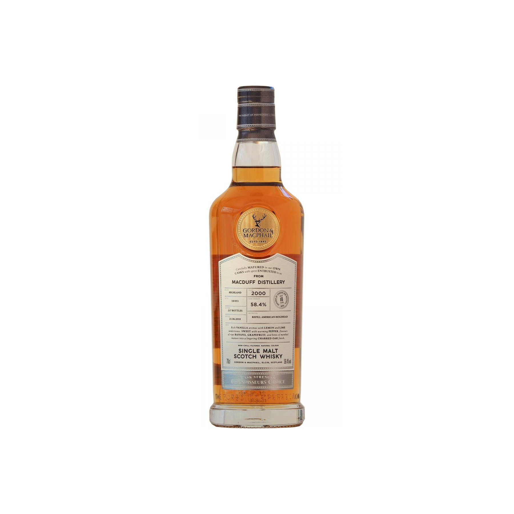 Macduff Connoisseurs Choice - Cask Strength 2000 18 Years Single Malt Whisky