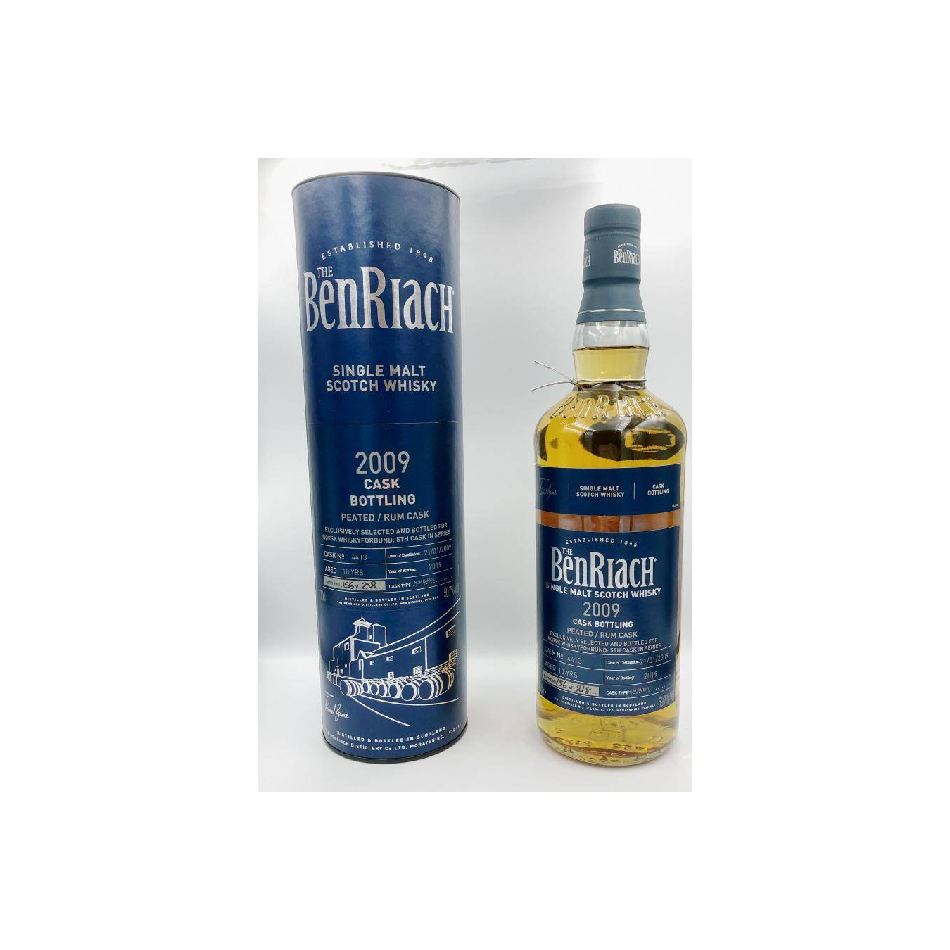 BenRiach Individual Cask Bottling 2009 10 Years Single Malt Whisky 2