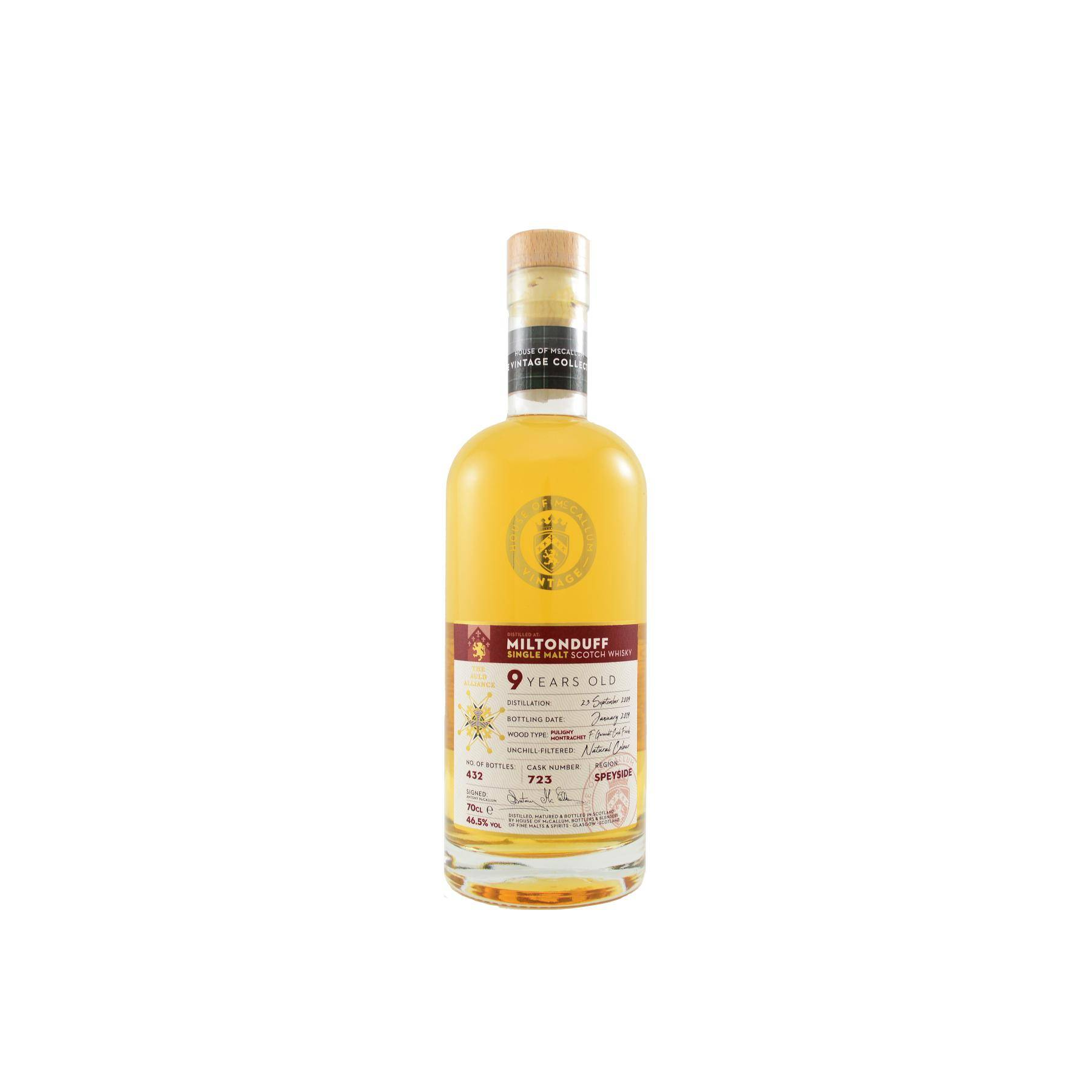 Miltonduff 2009 9 Years Single Malt Whisky