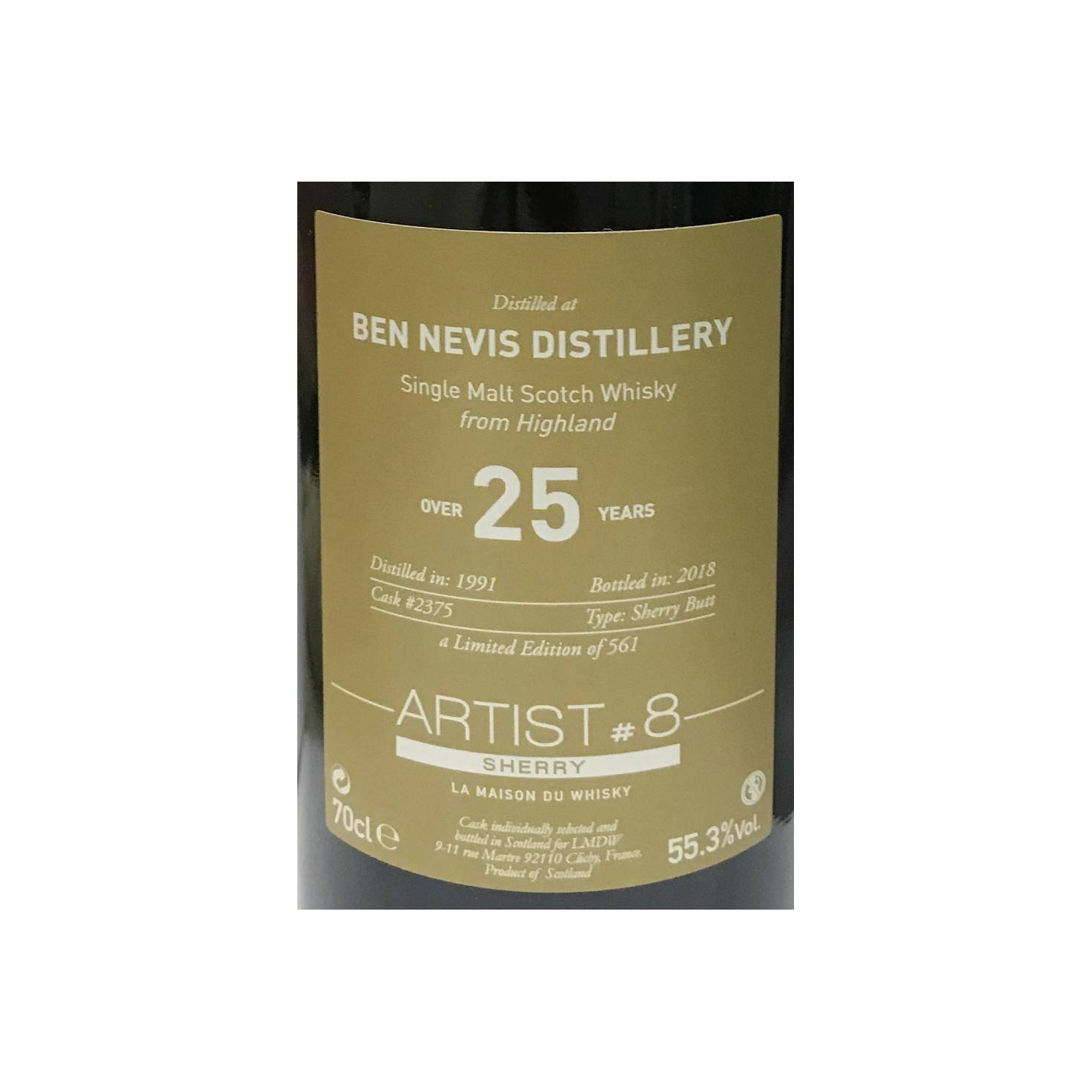 Ben Nevis 1991 25 Years Single Malt Whisky 3