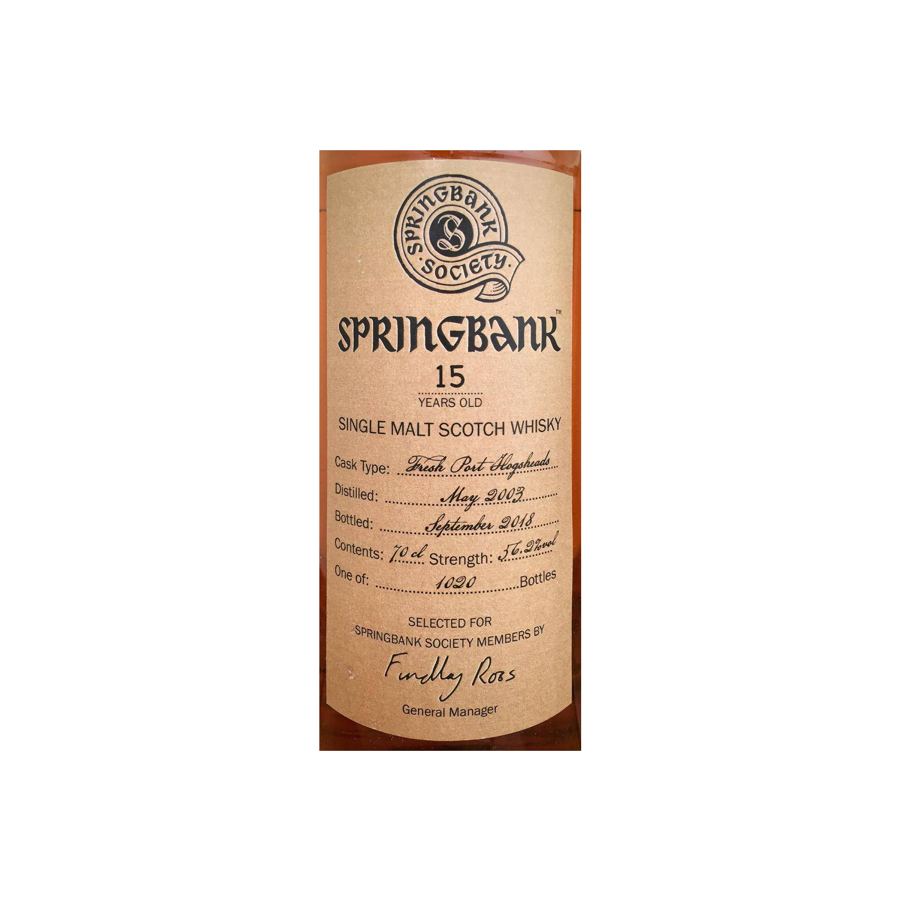 Springbank 2003 15 Years Single Malt Whisky 3